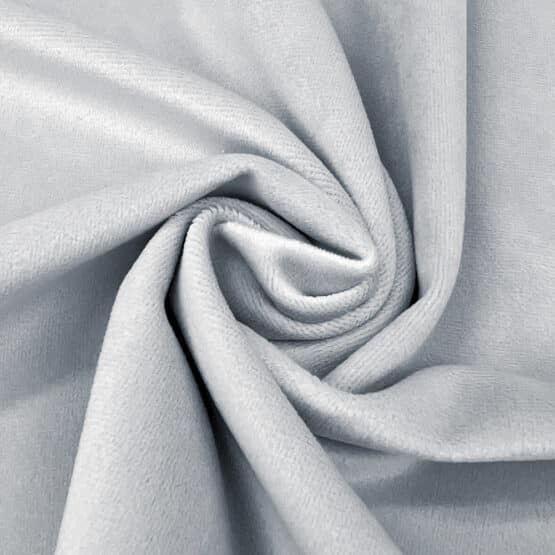 Samt Velour – Dekostoff – Light Silver Grey