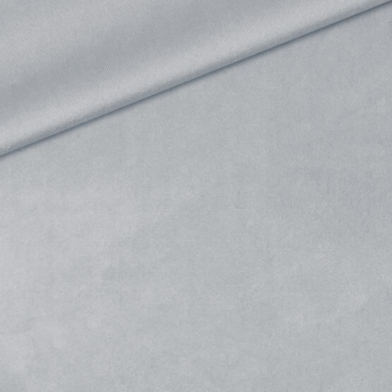 Samt Velour Dekostoff Light Silver Grey