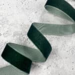 Samtband – 15 mm – Dunkelgrün