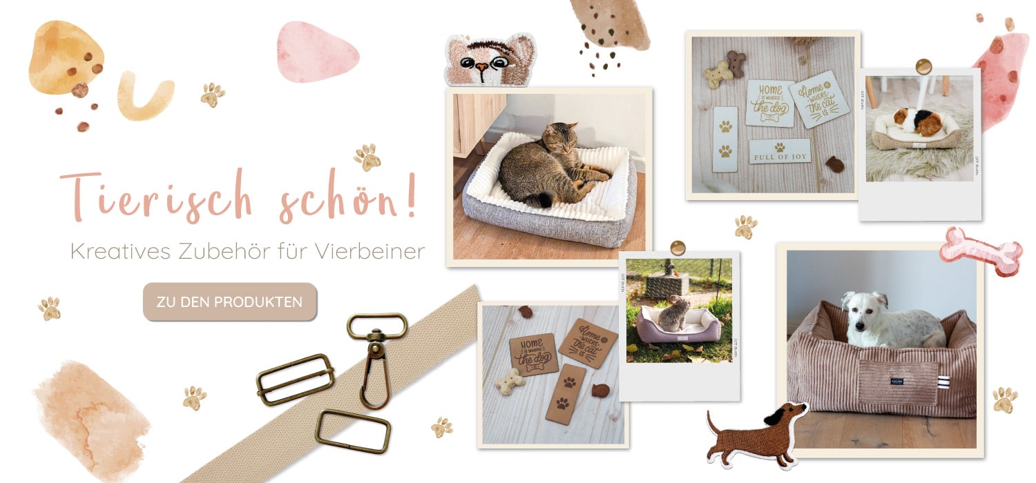 Banner Tierisch Schoen Hund Katze Zubehoer Diy