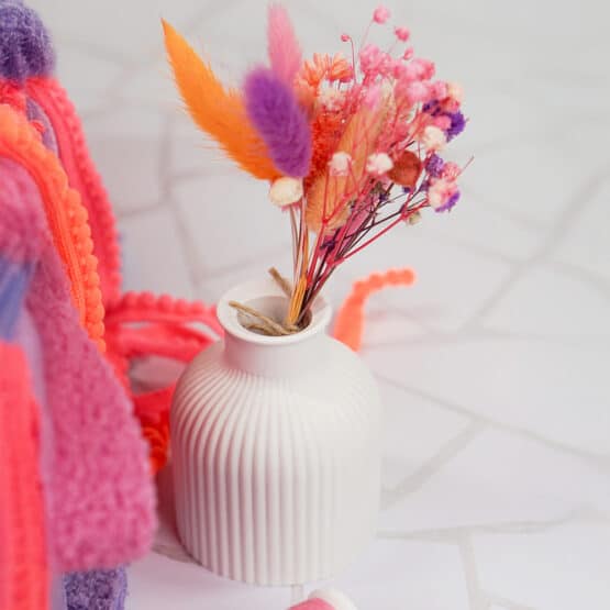 DIY Stoffmix - Silikonform Vase Bauchig