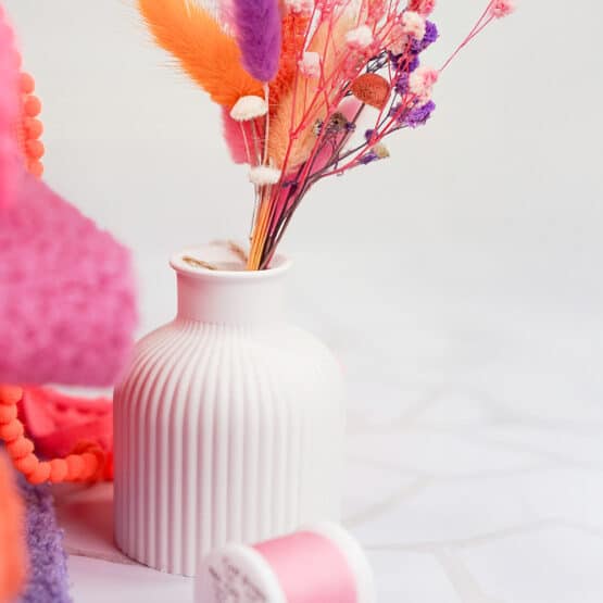 DIY Stoffmix - Silikonform Vase Bauchig