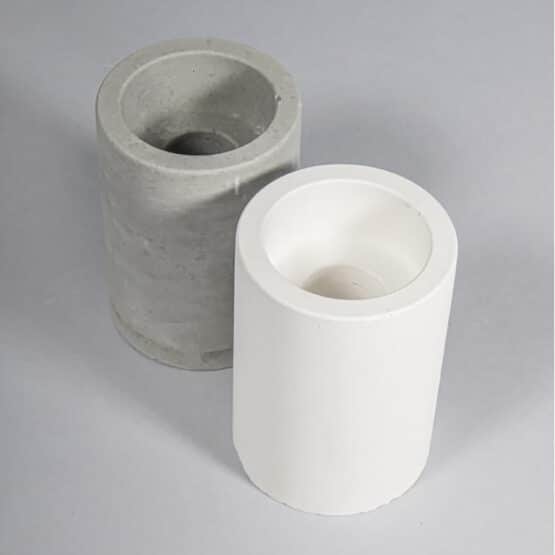 DIY Stoffe Inspiration - Gießen - Formen - Silikon - Kerzen Weiß - Beton