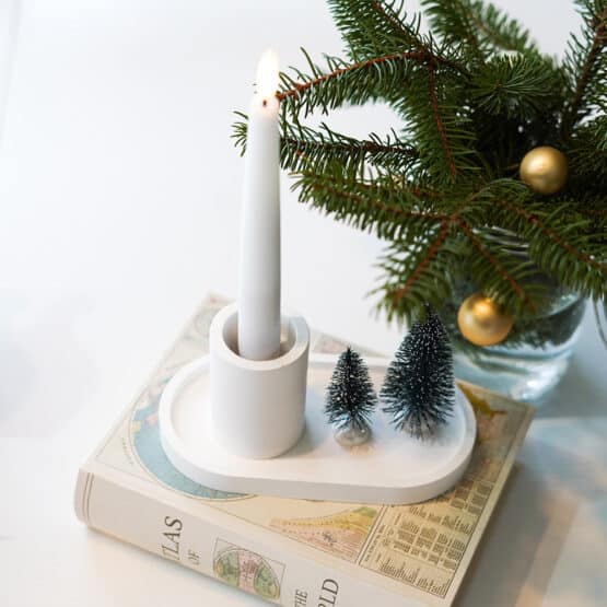 DIY Stoffe Inspiration - Gießen - Formen - Silikon - Kerzen Weiß - Schale