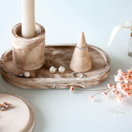 DIY Stoffe Inspiration - Gießen - Formen - Silikon - Kerzen Weiß - Schmuck - Schale