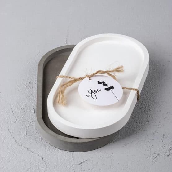 DIY Stoffe Inspiration - Gießen - Formen - Silikon - Beton - Weiß - Schale