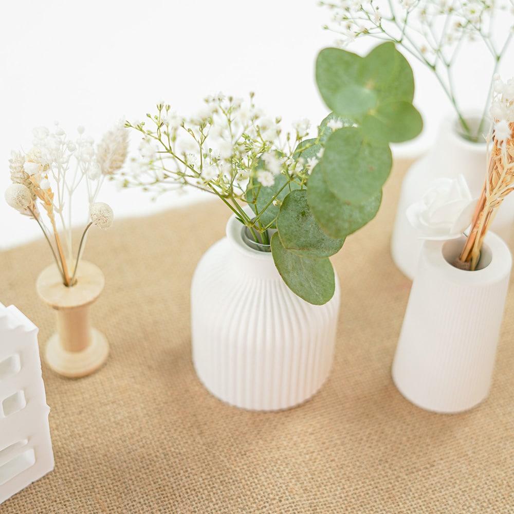 Diy Stoffe Inspiration 591k Giessen Formen Silikon Weiss Jute Vase