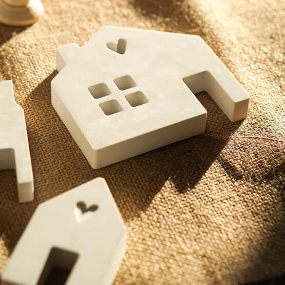 DIY Stoffe Inspiration - Gießen - Formen Silikon - Weiß - Häuser