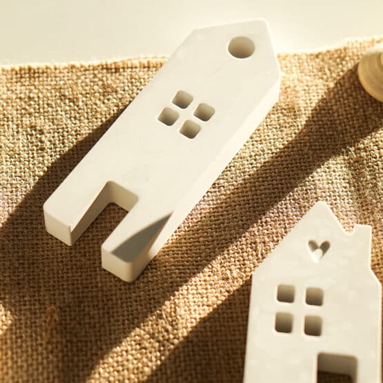 DIY Stoffe Inspiration - Gießen - Formen Silikon - Weiß - Häuser