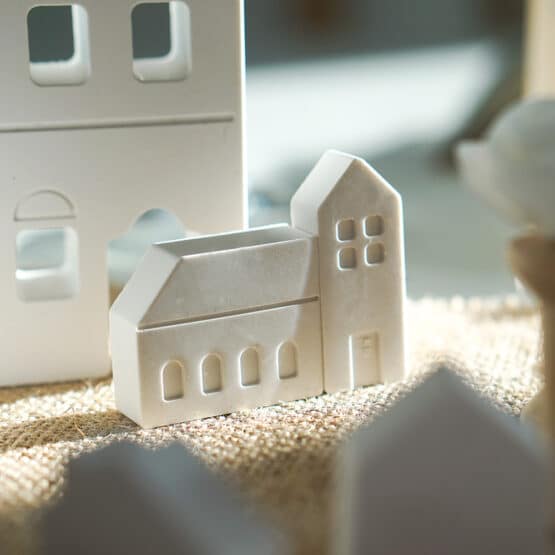 DIY Stoffe Inspiration - Gießen - Formen Silikon - Weiß - Häuser