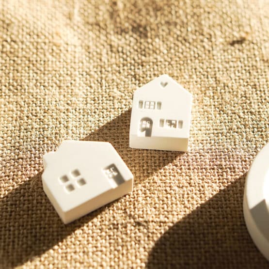 DIY Stoffe Inspiration - Gießen - Formen Silikon - Weiß - Häuser