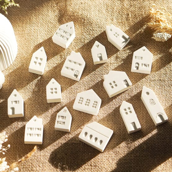 Diy Stoffe Inspiration 592i Giessen Formen Silikon Weiss Haeuser Haus