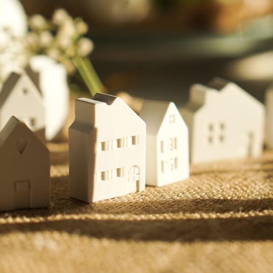 DIY Stoffe Inspiration - Gießen - Formen Silikon - Weiß - Häuser