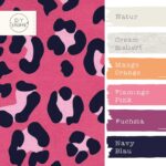 Farbkombi French Terry Sommersweat Big Leo Dots Pink