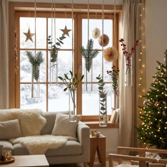 Reagensglaeser Haengend Dekoration Kik