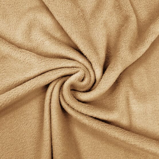Teddyfleece-Plüsch – Helles Camel