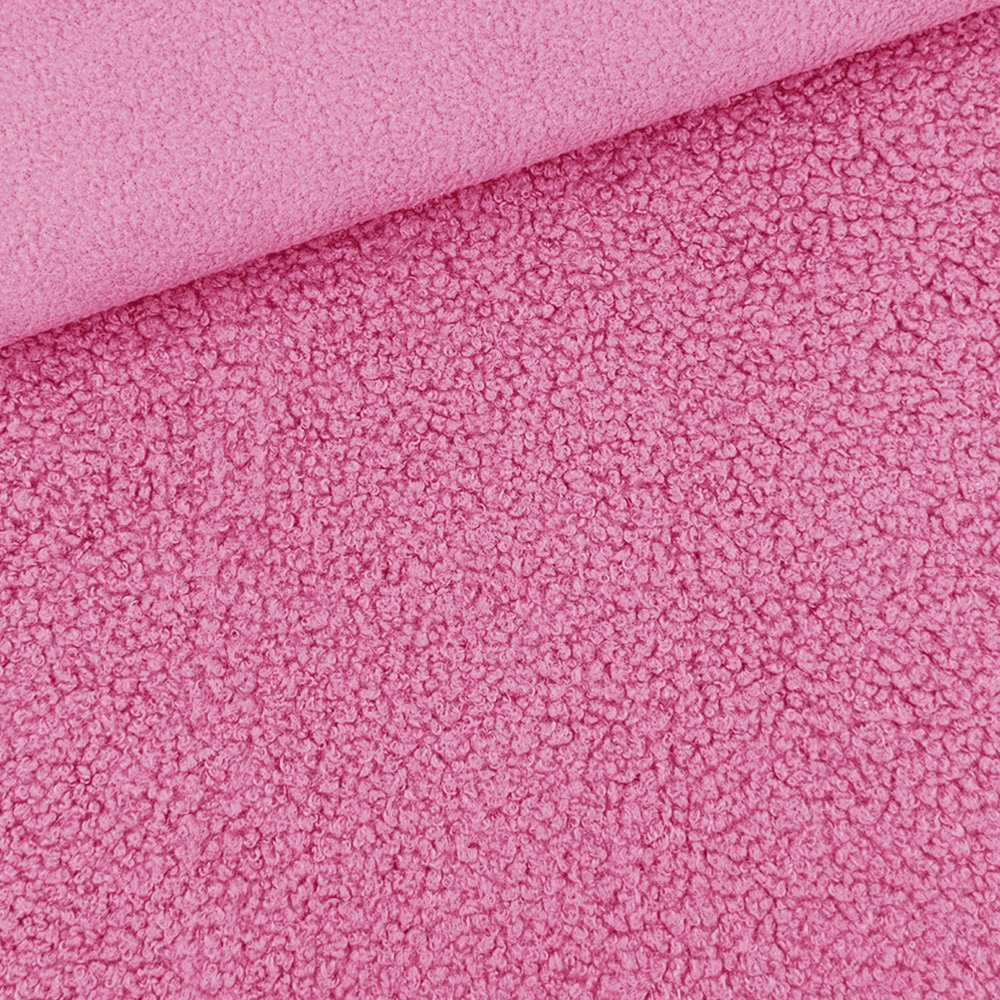 Double Face Boucle Teddyfleece Helles Pink Double Face Boucle Teddyfleece Helles Pink