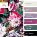 Farbkombi Leichter Canvas Paint Brush Flowers