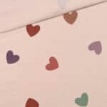 French Terry Sommersweat Mit Herzen Helles Lachsrosa 2