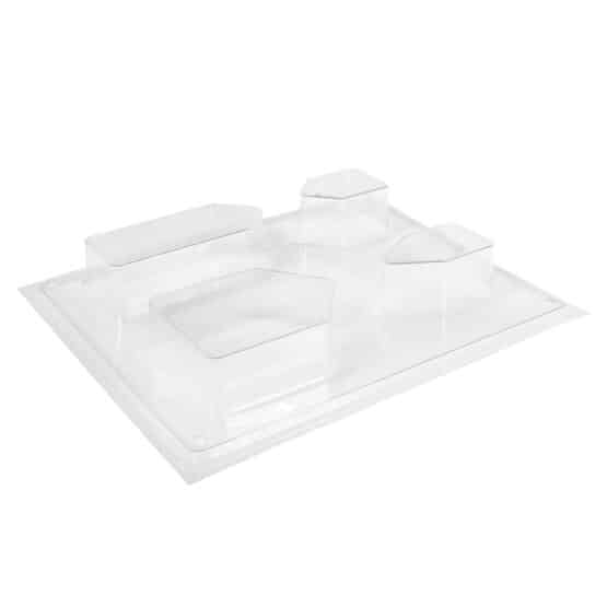 Gießform – 4 Formen – Häuser