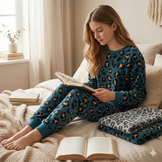 Nicki Velour Jersey Leo Jade Petrol Kif