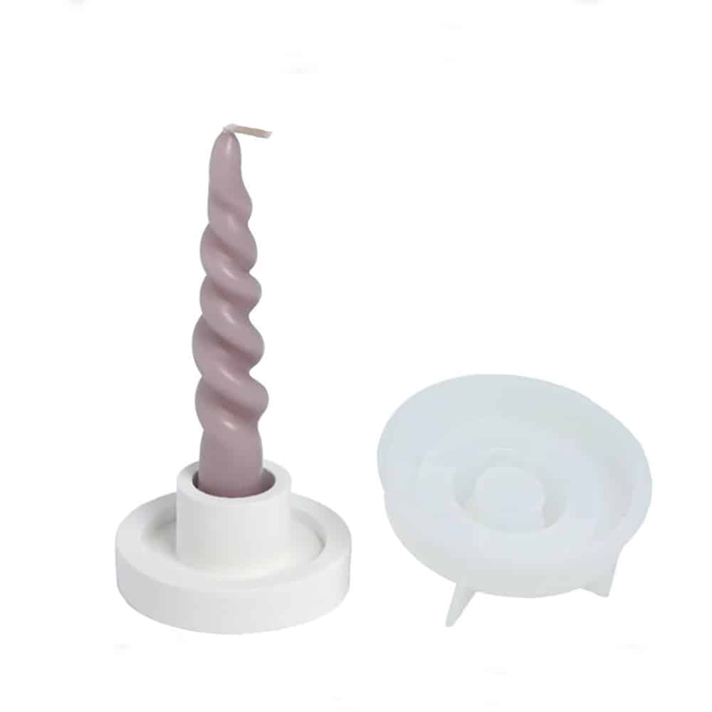 Silikon Giessform Kerzenhalter 1 Niedrig Mit Rand Silikon Giessform Kerzenhalter 1 Niedrig Mit Rand