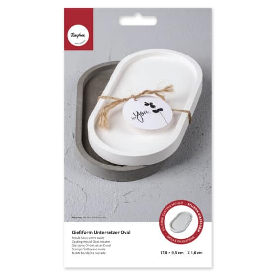 Silikon Giessform Untersetzer Oval