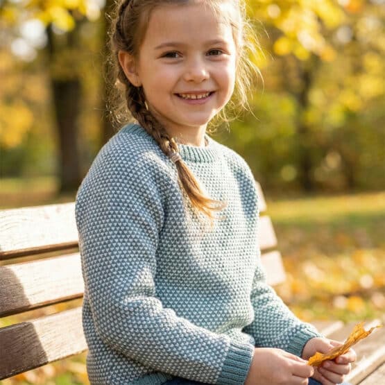 Strickstoff Perloptik Zweifarbig Altmint Kif