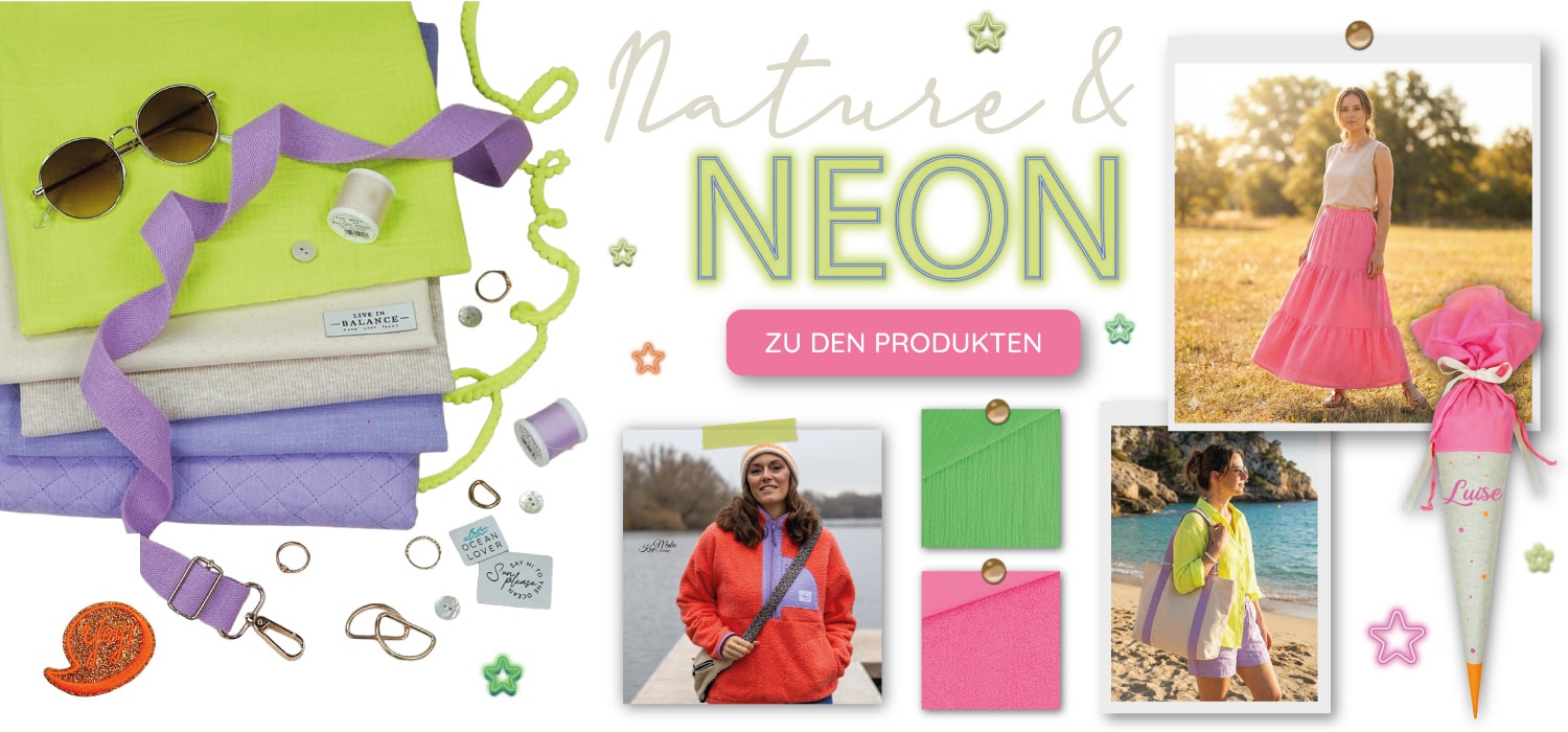 Banner Shop The Look Nature Neon