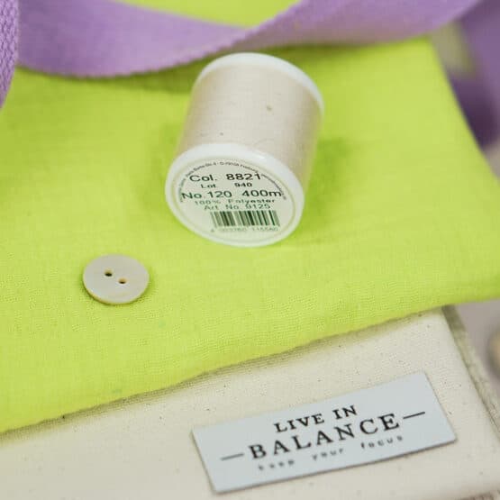 DIY Stoffmix - Garn - Label - Knopf