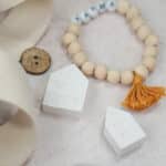 Diy Stoffmix 1326q Knopf Haeuser Holzperle