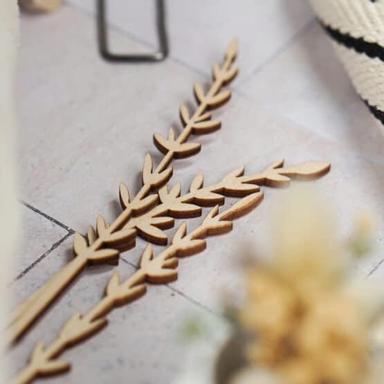 DIY Stoffmix - Holzstecker Lavendel