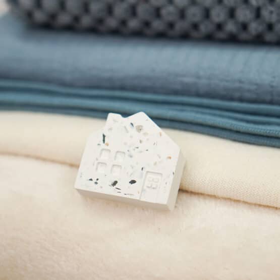 DIY Stoffmix - Silikonform Mini Häuser - Glimmer Flakes