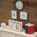 Diy Wichtelwelt 511 Sideboard Buecher Kalender Postkarte Wecker
