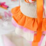 Diy Stoffe Inspiration 593c Schultuete Streifen Orange Pink