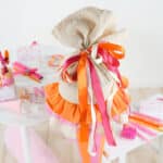 Diy Stoffe Inspiration 593d Schultuete Streifen Orange Pink