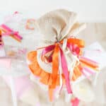Diy Stoffe Inspiration 593f Schultuete Streifen Orange Pink