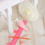 Diy Stoffe Inspiration 593n Schultuete Streifen Orange Pink Bastelvorlage