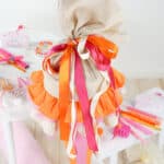 Diy Stoffe Inspiration 593o Schultuete Streifen Orange Pink