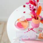 Diy Stoffe Inspiration 593s Schultuete Streifen Orange Pink Silikonform Bastelvorlage