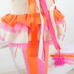 Diy Stoffe Inspiration 593z Schultuete Streifen Orange Pink