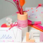 Diy Stoffe Inspiration 594c Schultuete Streifen Orange Pink Silikonform Bastelvorlage