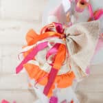 Diy Stoffe Inspiration 594f Schultuete Streifen Orange Pink
