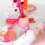 Diy Stoffe Inspiration 594i Schultuete Streifen Orange Pink Silikonform Bastelvorlage