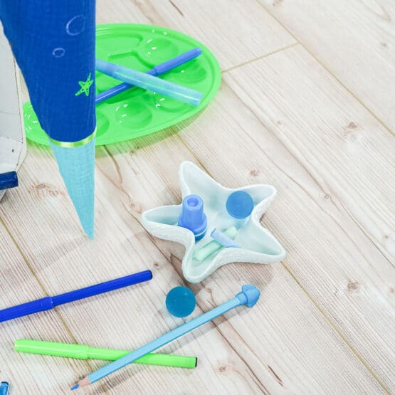 DIY Stoffe Inspiration - Schultüte - Seesterne - Aqua Blau - Silikonform - Plottermotiv
