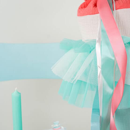 DIY Stoffe Inspiration - Schultüte Seesterne - Mint Koralle