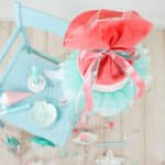 Diy Stoffe Inspiration 595q Schultuete Seesterne Mint Koralle Silikonform Muscheln Kerzenhalter Bastelvorlage