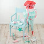 Diy Stoffe Inspiration 595v Schultuete Seesterne Mint Koralle Bastelvorlagen Silikonform Muscheln Kerzenhalter Plottermotiv