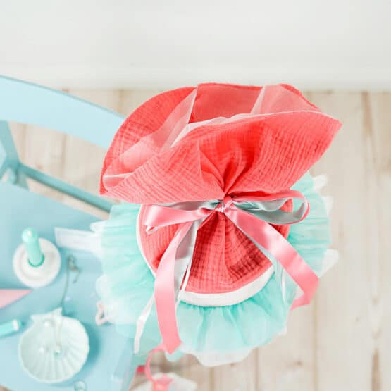 DIY Stoffe Inspiration - Schultüte Seesterne - Mint Koralle