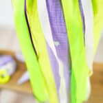 Diy Stoffe Inspiration 596q Schultuete Streifen Lavendel Gelb